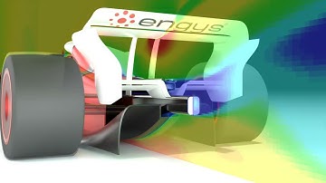 CFD simulation of porpoising of a F1 car using HELYX-CFD