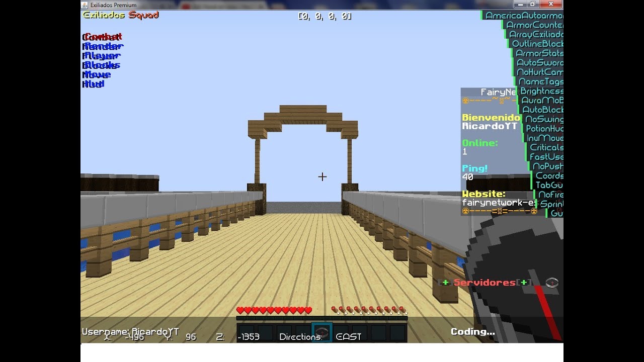 Minecraft 1.5.2 ¿ Download Novo Hack? Go Sky-PvP - YouTube