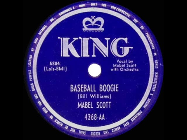 Watch 1950 Mabel Scott - Baseball Boogie on YouTube