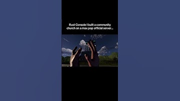 Rust console I built a community church on a max pop official server…#shorts #rust #rustconsole