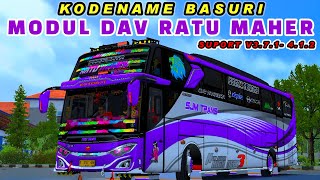 KODENAME BASURI DAV AIR HORN SJM TRANS RATU MAHER BUSSID V4.1.2 #basuri #bussid #kodenamebussid