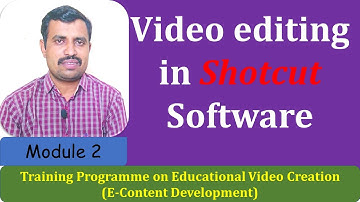 Video Editing in Shotcut Software