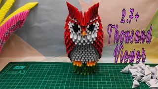Origami 3D OWL || Origami 3D burung hantu