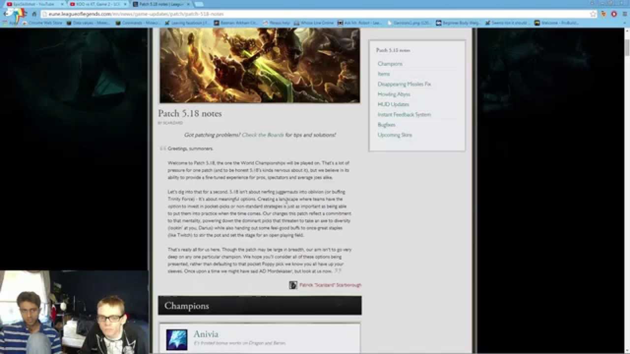 league if legends patch notea league if legends patch notea