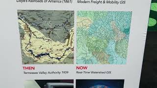 Innovating through Geography exhibit at the Esri user conference map gallery