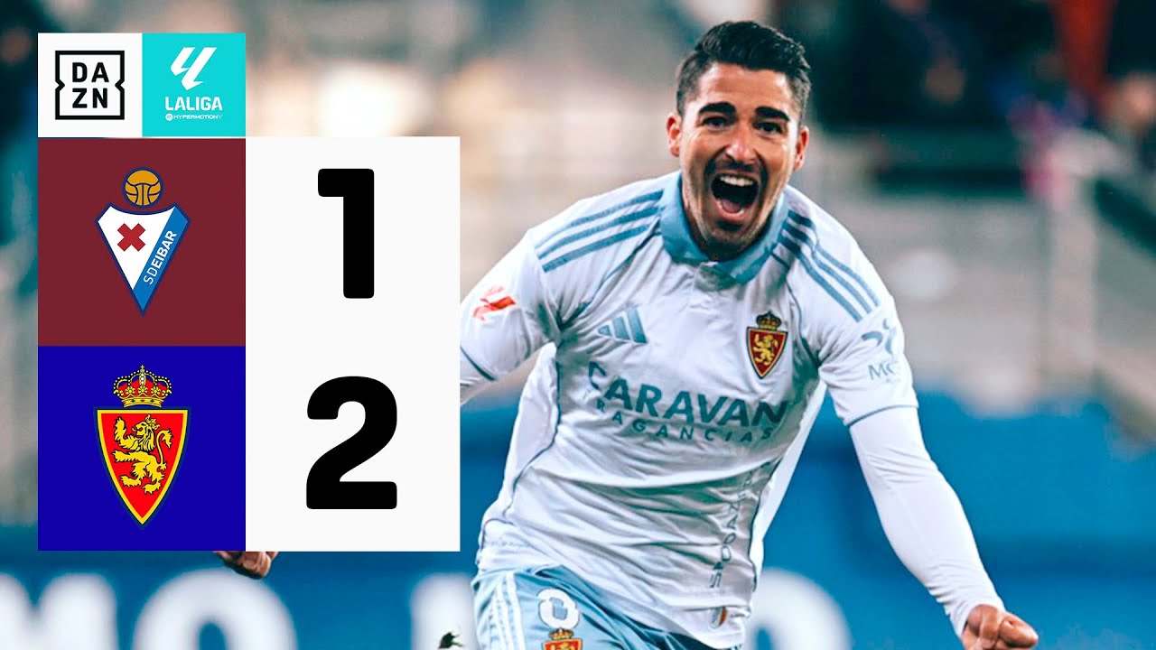 SD Eibar vs Real Zaragoza (1-2) | Resumen | Highlights LALIGA ...