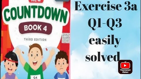 oxford | new countdown book 4 third edition | exercise 3a | Q1 _Q3 | easily solved