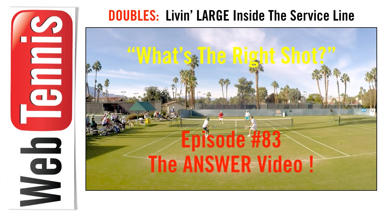 Tennis Doubles Strategy - "What's The Right Shot?" #083 ...