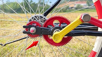 I INSTALLED AN ELECTRIC MOTOR ON MY BICYCLE! EVERYONE WAS AMAZED.