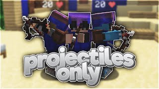 Minecraft Bedwars but we can ONLY Use Projectiles to WIN..
