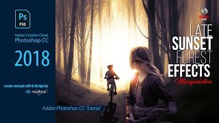 Forest Sunset Effect Photoshop Manipulation I Sketch Station screenshot 3