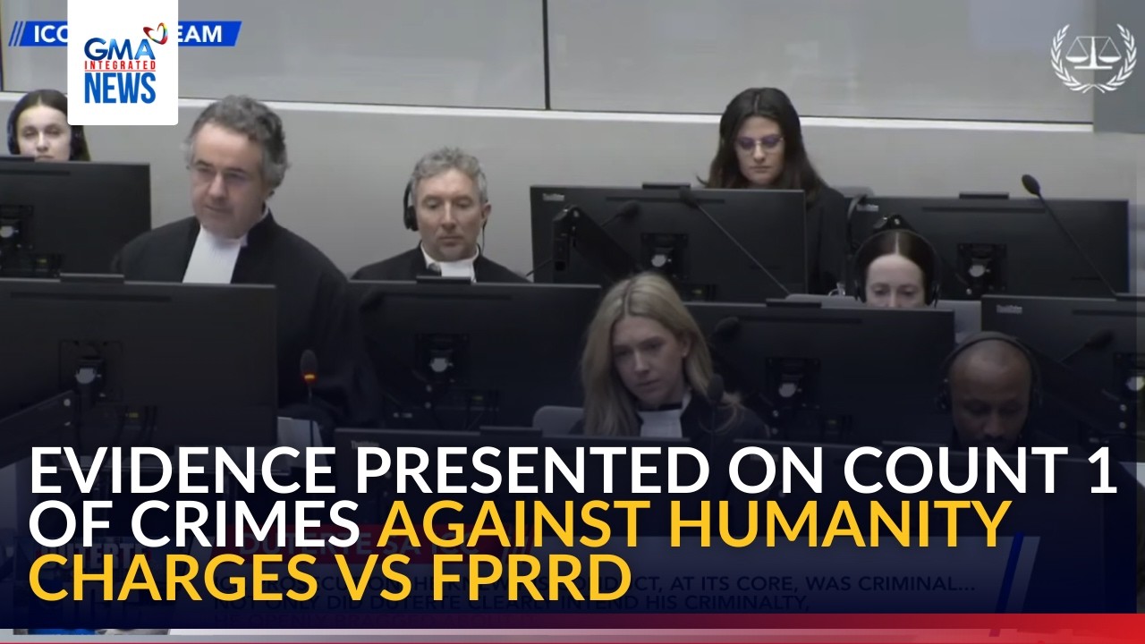 Evidence presented on count 1 of crimes against humanity charges vs FPRRD | GMA Integrated News