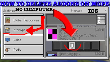 HOW TO DELETE ADDONS ON MINECRAFT POCKET EDITION IOS AND ANDROID| NO COMPUTER NO JAILBREAK