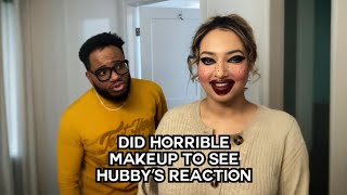Doing Horrible Makeup To Get Hubby's Reaction 😂 | CATERS CLIPS by Caters Clips 646 views 7 days ago 2 minutes, 53 seconds