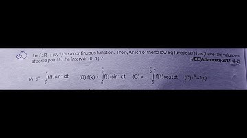Let f : R→ (0,1) be a continuous function. Then, which of the following function(s) have the value