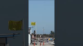 Falcon 9 landing back at LZ-1 after launching Transporter-6 #shorts