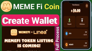 How To Create Wallet On Memefi | Memefi Token Listing Coming soon | Memefi Wallet Kaise banaye