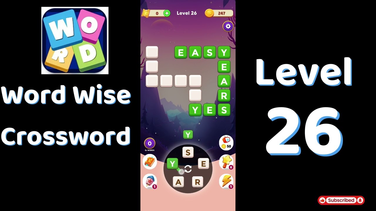 Word Wise Crossword Level 26 Answers 🧠🧩 | Relaxing Crossword Puzzle | SolutionGuruji