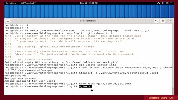 How to Install HTTP Git Server with Nginx on Debian 11