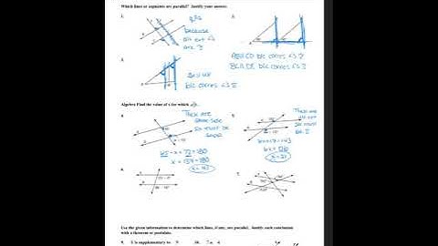 3.5 Proving Lines are Parallel