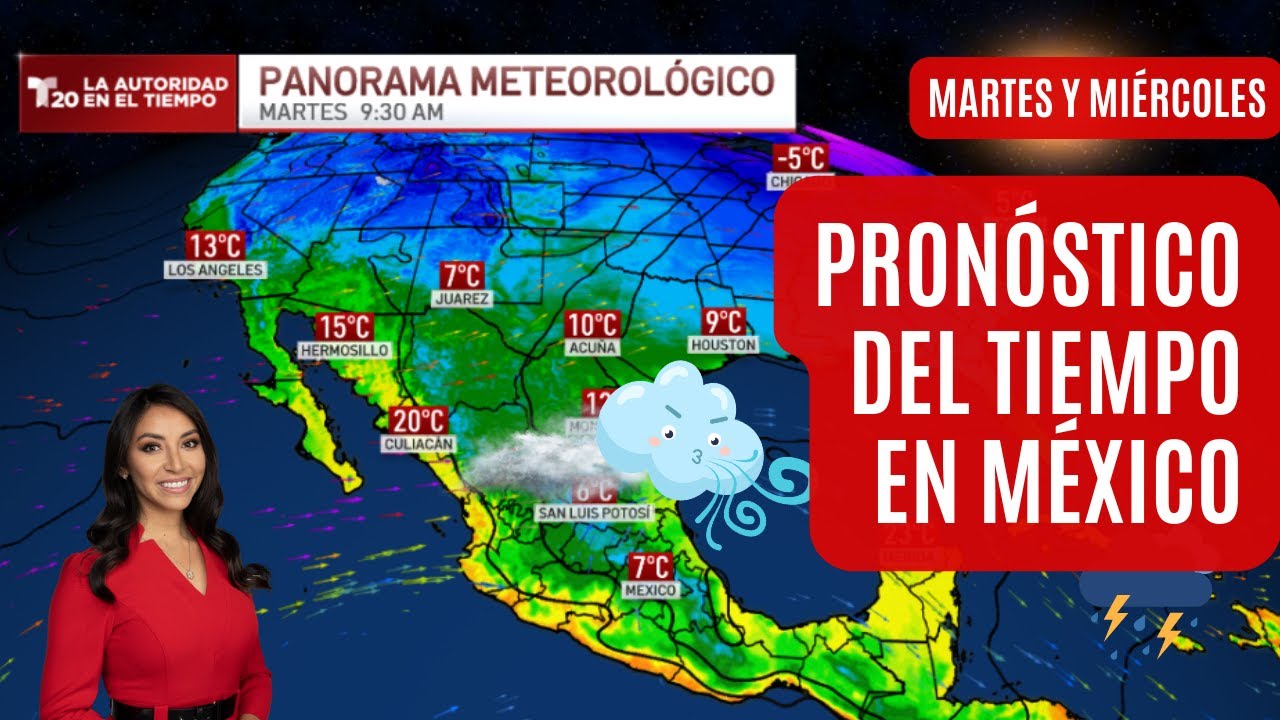 El pronóstico del tiempo en México,