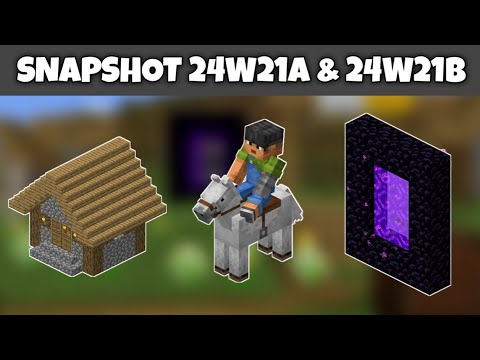 Minecraft 1.21 - Snapshot 24w21a & 24w21b Review - New Village & Horse ...