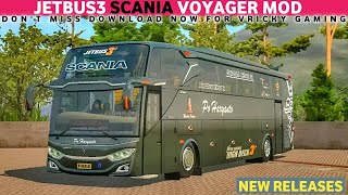 JETBUS3 SCANIA VOYAGER MOD FOR BUSSID || Bus Simulator Indonesia Vricky Gaming screenshot 3