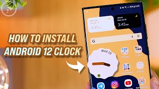 How to Install Android 12 Clock Widget on Any Android Phone - Cool Android 12 Clock Widget screenshot 1