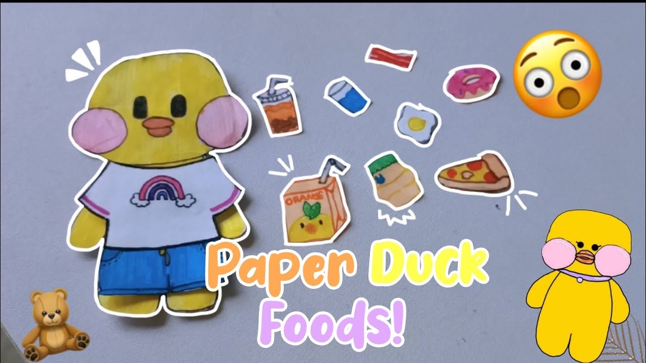 DIY Lalafanfan PAPER DUCK / How to draw a duck Lalafafan and