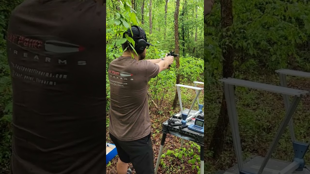 Alex first test firing a Rafferty 2011 Open gun ahead of Delmarva match this weekend...... 😊😊