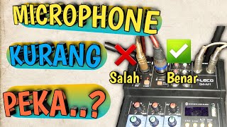 Penyebab Microphone Kurang Pekka Di Mixer Audio  Pabrikan