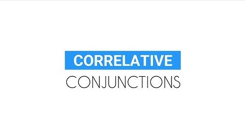 Correlative Conjunctions