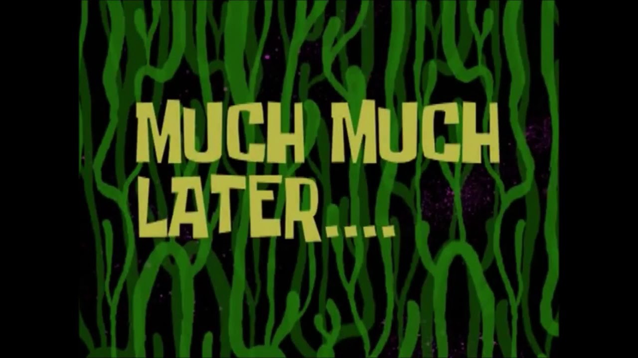 Картинка из губки боба two hours later