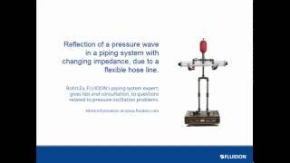 Reflection of a pressure wave in a piping system with changing impedance