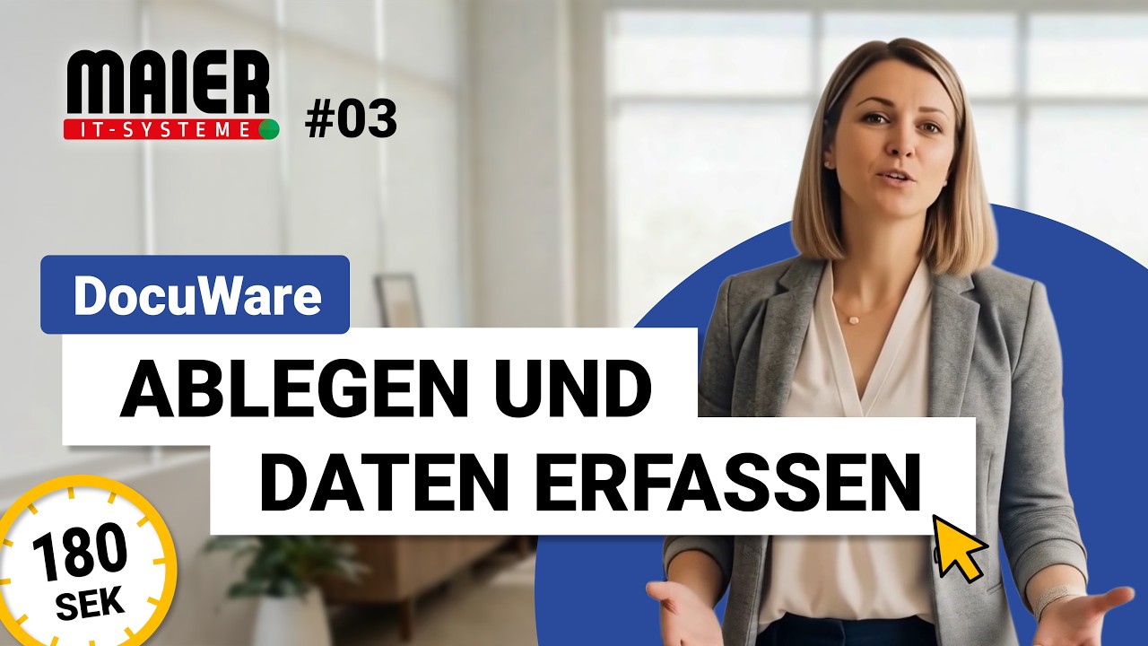 Dokumente ablegen und erfassen | DocuWare in 180 Sek. (#03 Tutorial ...