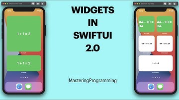 How to create widgets in SwiftUI (SwiftUI2.0, Widgets for IOS)