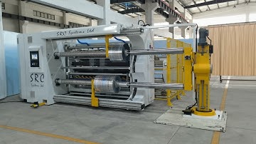 SRC Systems 810 Slitter | Automatic Unloading with 6 Inch Cores