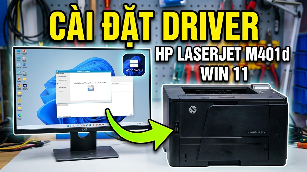 Hướng dẫn cài đặt driver máy in HP Laserjet Pro 400 M401d Cho windows ...
