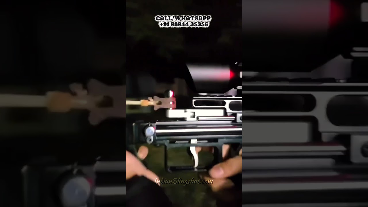 Tactical Alloy Slingshot with Laser Alignment | Precision Crafted Sling Tool | IndianSlingshot.com