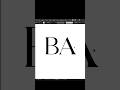 Create a Stunning BA Brand Monogram in Adobe Illustrator #logos #logo #graphicdesign