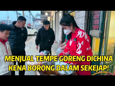 Tutorial Memasak MENJUAL TEMPE GORENG DICHINA,DALAM SEKEJAP LANGSUNG HABISS,ORANG CHINA SANGAT SUKA! Yang Sedap