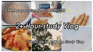 Study With Me  : 2 HOUR Study Vlog INCREASE productivity,STUDYING for EXAMS.