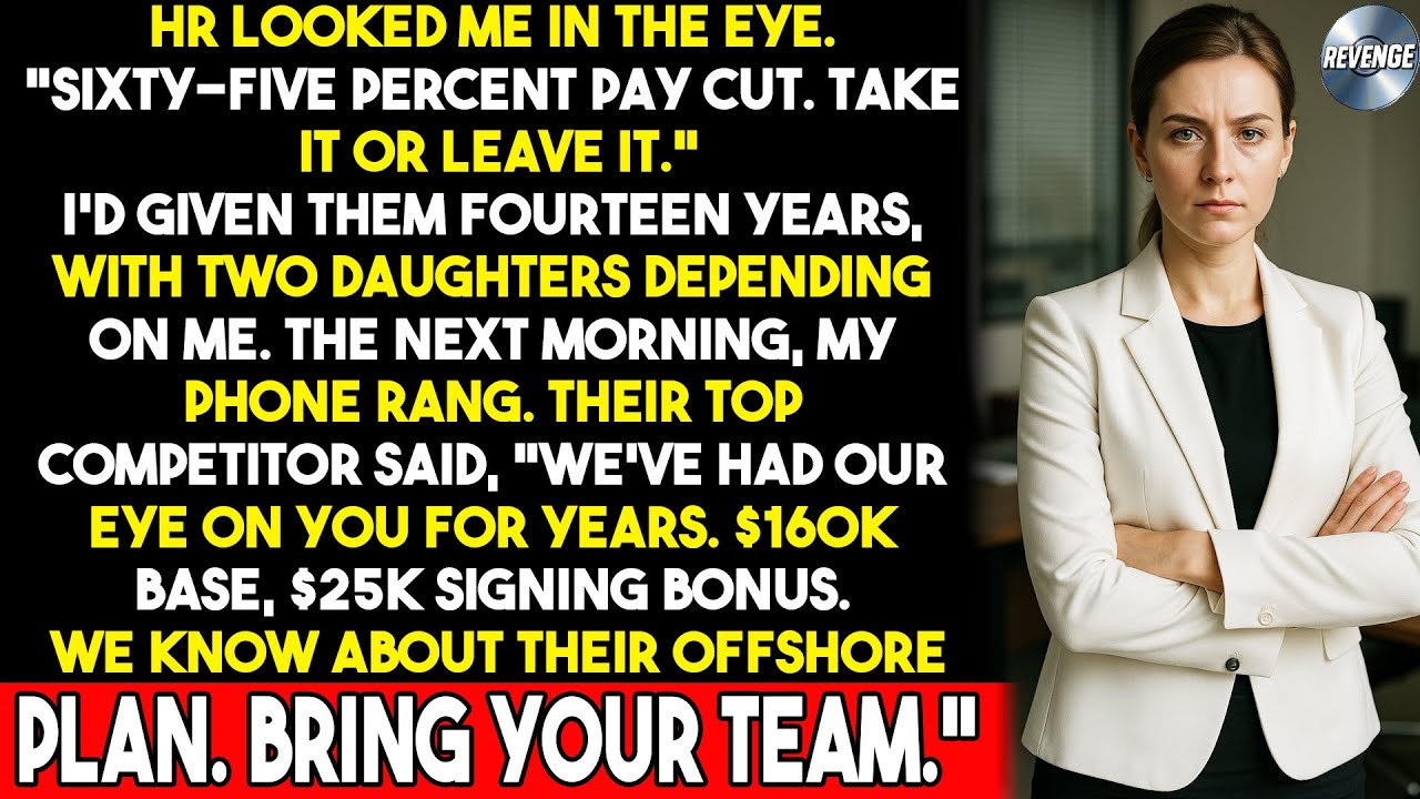 Они урезали мне зарплату на 65%. Конкурирующая компания всё знала и сделала мне предложение, от к...