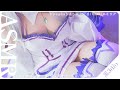 【コスプレASMR】リゼロ エミリアのコスプレで膝枕でたっぷり甘やかす１時間💙cosplay ASMR［オイルマッサージ/梵天耳かき/囁き/睡眠導入］