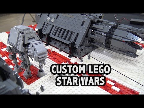 LEGO Star Wars Battle of Crait with Lights | Philly Brick Fest 2018