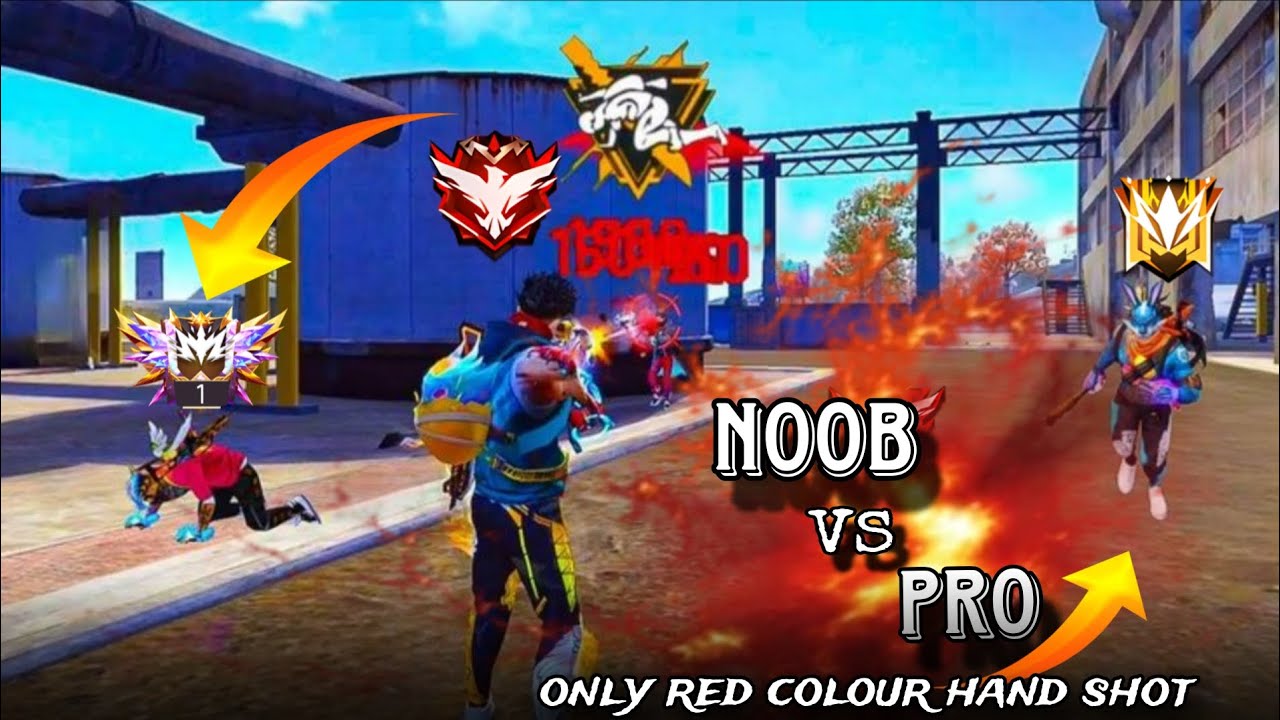 🔥Noob Br ranked game play ☠️only red colour hand shot 🔫BR RANK PUSH