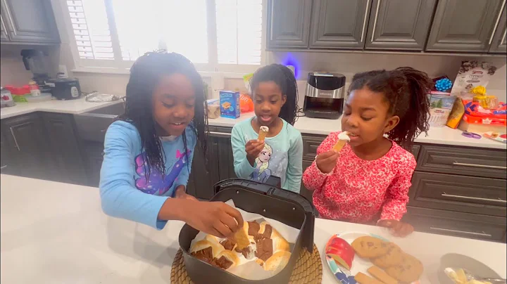 🎥 MermaidKidz Try Viral S'mores Dip Air Fryer Recipe! 🍫🔥 | Fun Family Dessert Adventure