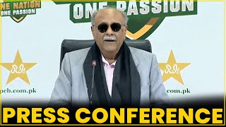 Mr Najam Sethi, Chairman of the PCB Management Committee, Press Conference