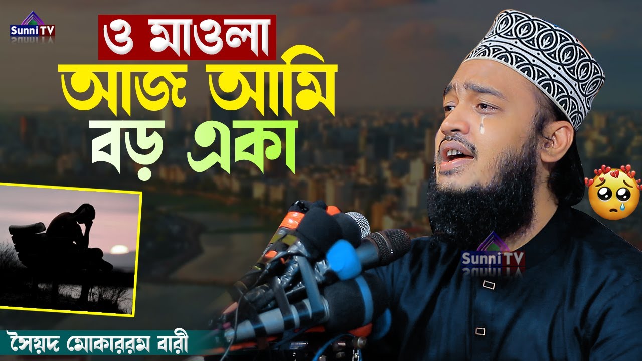 ও মাওলা আজ আমি বড় একা | Sayed Mokarram Bari | New Waz 2024 | Sunni TV