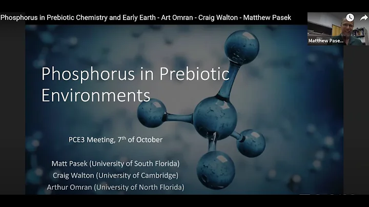 Phosphorus in Prebiotic Chemistry and Early Earth ...